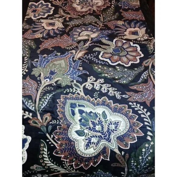 Vera Bradley Plush KING  Throw Blanket JAVA NAVY CAMO BLUE 104 x 90 NWT Limited - Picture 5 of 10